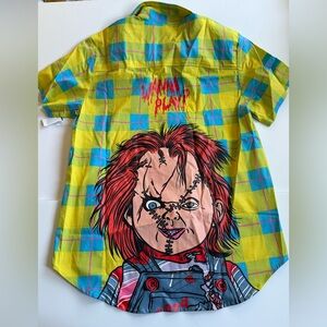 Horror nights universal studios 2023 chucky button up L